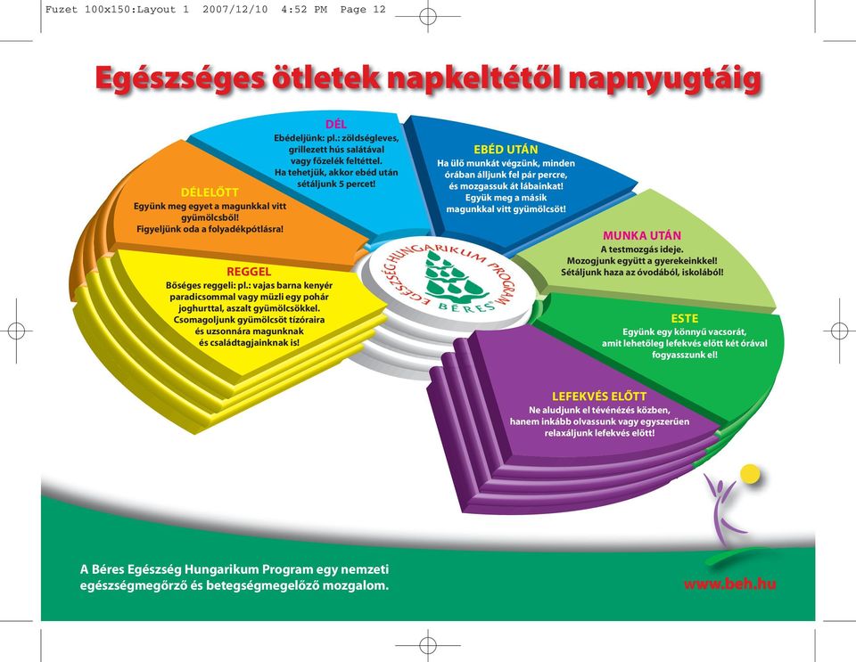 : vajas barna kenyér paradicsommal vagy müzli egy pohár joghurttal, aszalt gyümölcsökkel. Csomagoljunk gyümölcsöt tízóraira és uzsonnára magunknak és családtagjainknak is!