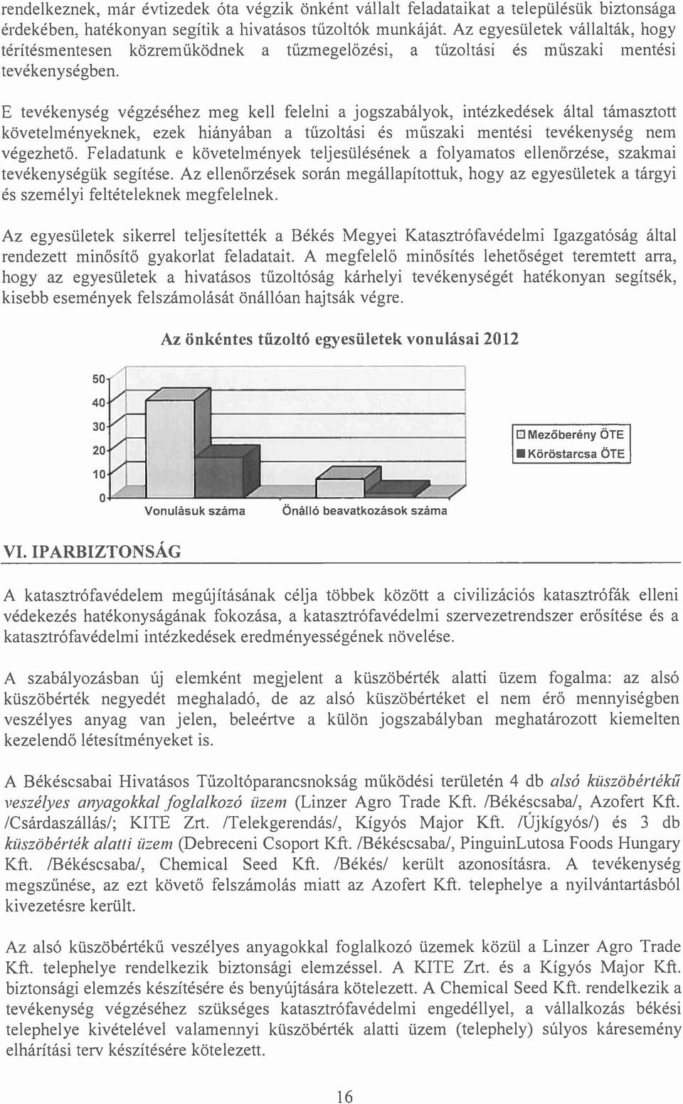 E tevékenység végzéséhez meg kell felelni a jogszabályok, intézkedések által támasztott követelményeknek, ezek hiányában a tűzoltási és műszaki mentési tevékenység nem végezhető.