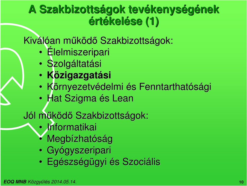 Környezetvédelmi és Fenntarthatósági Hat Szigma és Lean Jól működő