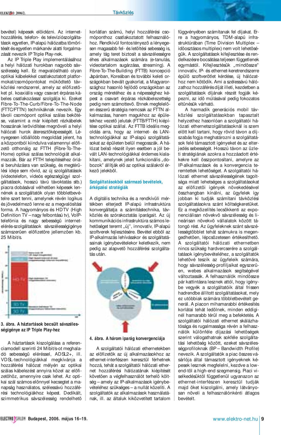 Az IP Triple Play implementálásához a helyi hálózati hurokban nagyobb sávszélesség kell.