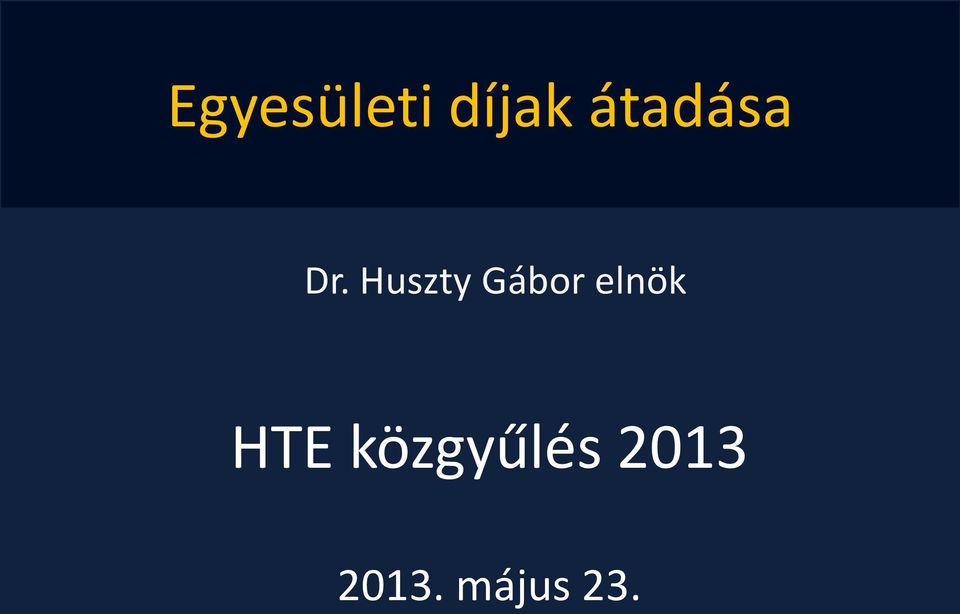 Huszty Gábor elnök