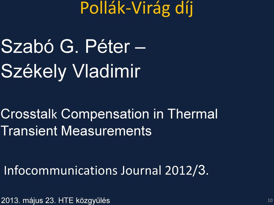 Compensation in Thermal Transient