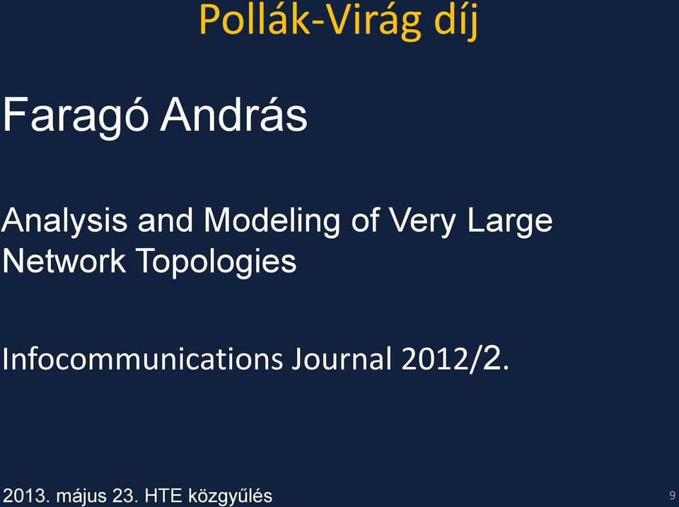 Large Network Topologies