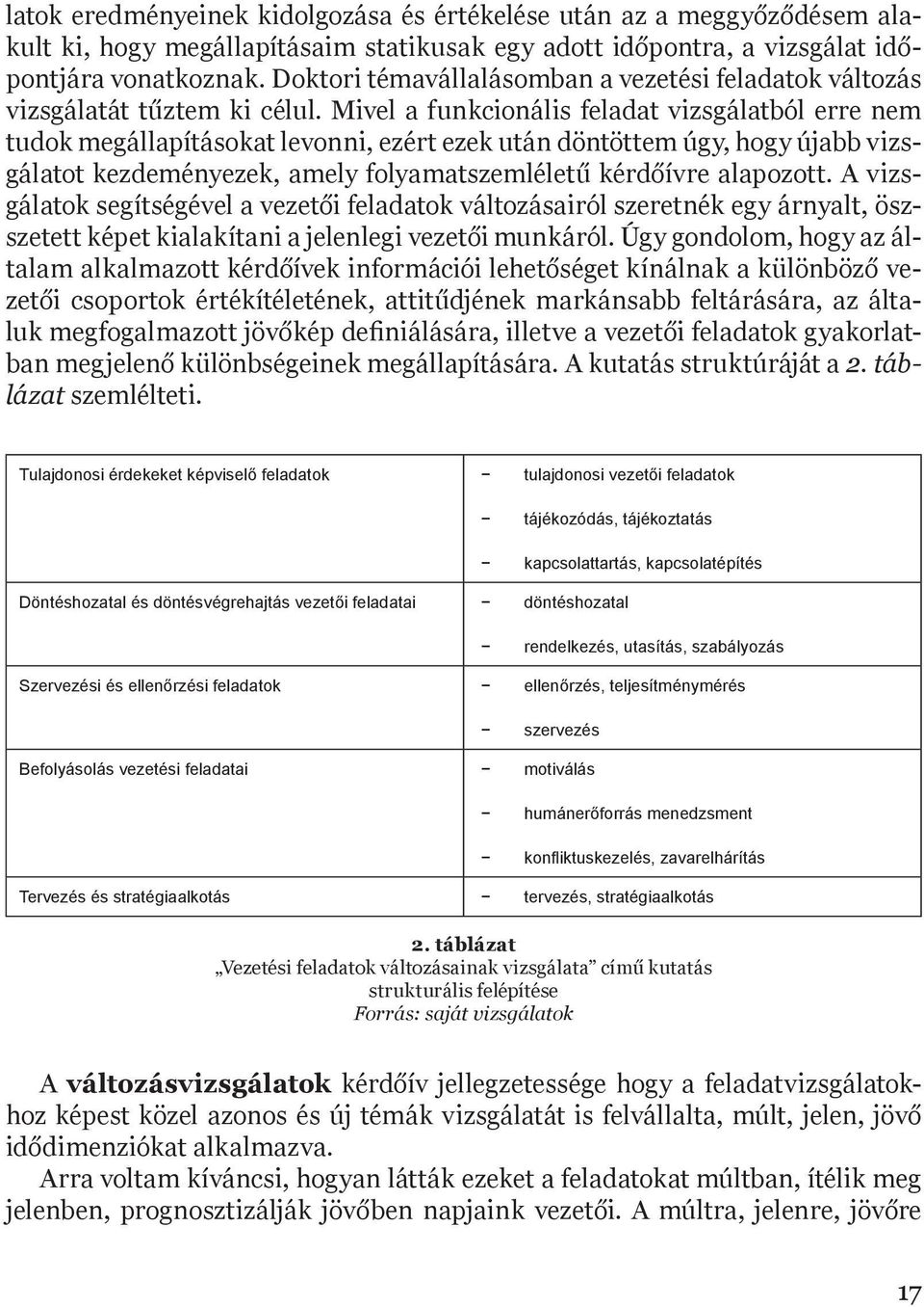 Mivel a funkcionális feladat vizsgálatból erre nem tudok megállapításokat levonni, ezért ezek után döntöttem úgy, hogy újabb vizsgálatot kezdeményezek, amely folyamatszemléletű kérdőívre alapozott.