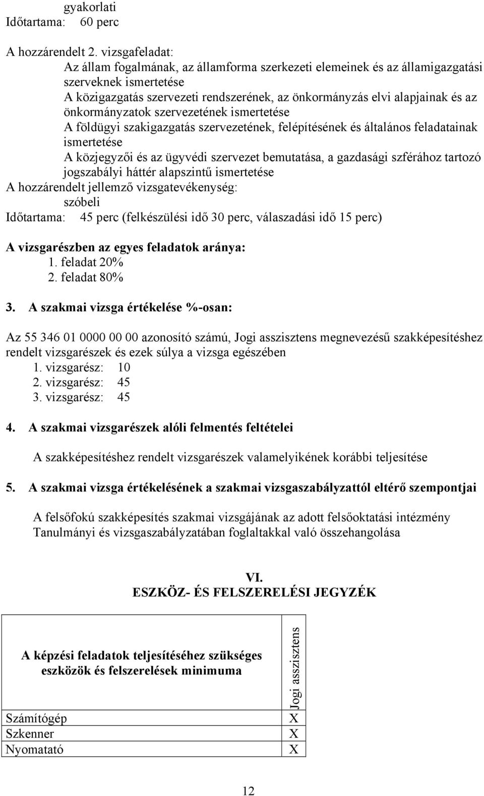 önkormányzatok szervezetének ismertetése A földügyi szakigazgatás szervezetének, felépítésének és általános feladatainak ismertetése A közjegyzői és az ügyvédi szervezet bemutatása, a gazdasági