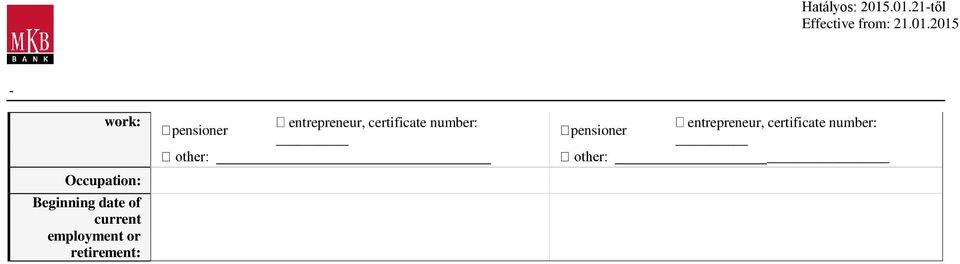 certificate number: pensioner entrepreneur,