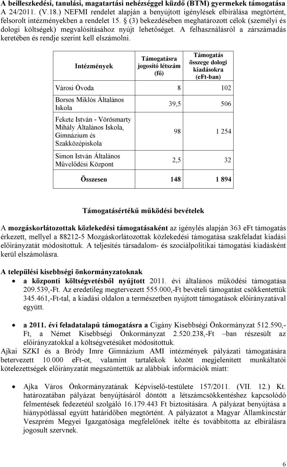 (3) bekezdésében meghatározott célok (személyi és dologi költségek) megvalósításához nyújt lehetőséget. A felhasználásról a zárszámadás keretében és rendje szerint kell elszámolni.