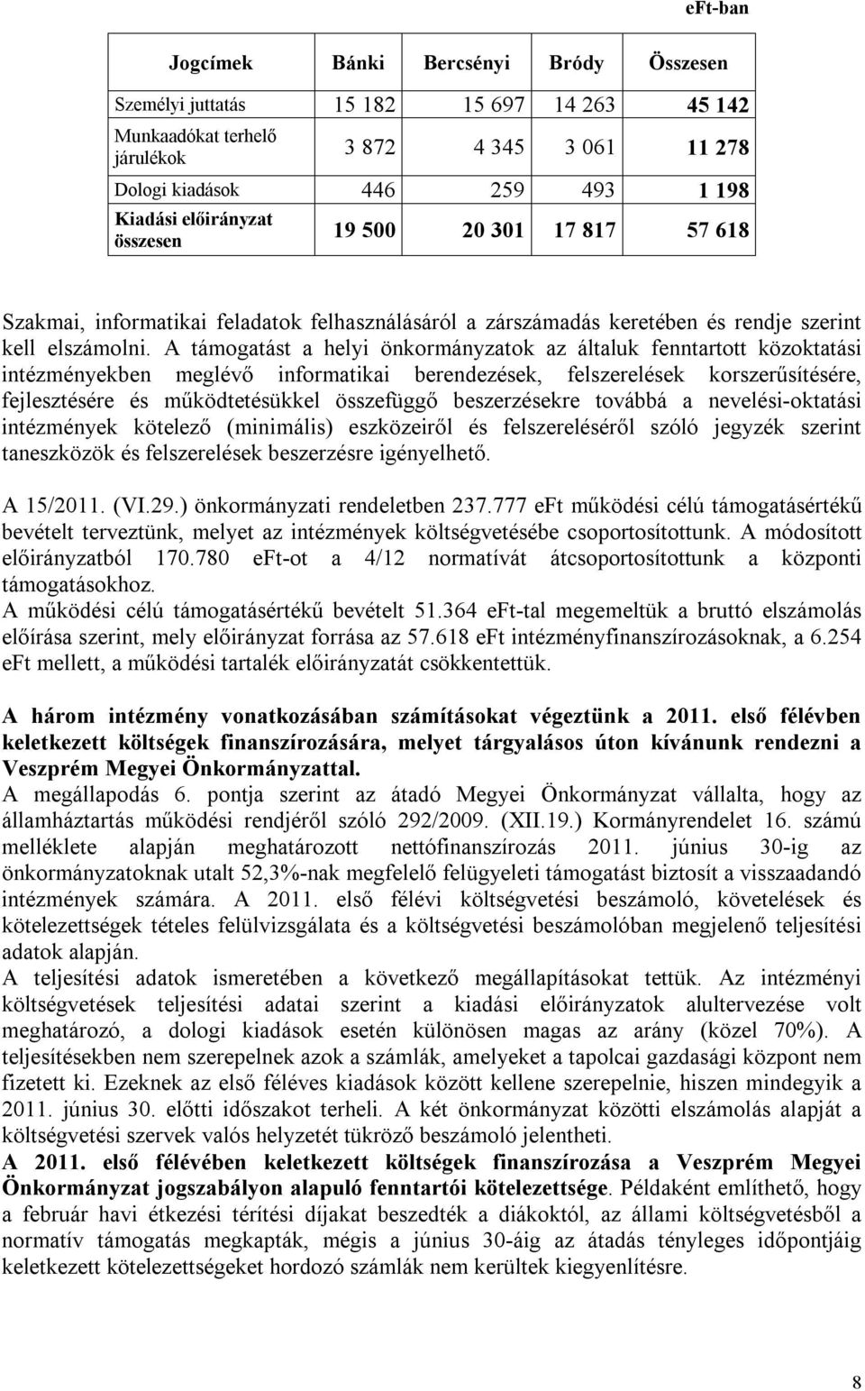 A támogatást a helyi önkormányzatok az általuk fenntartott közoktatási intézményekben meglévő informatikai berendezések, felszerelések korszerűsítésére, fejlesztésére és működtetésükkel összefüggő