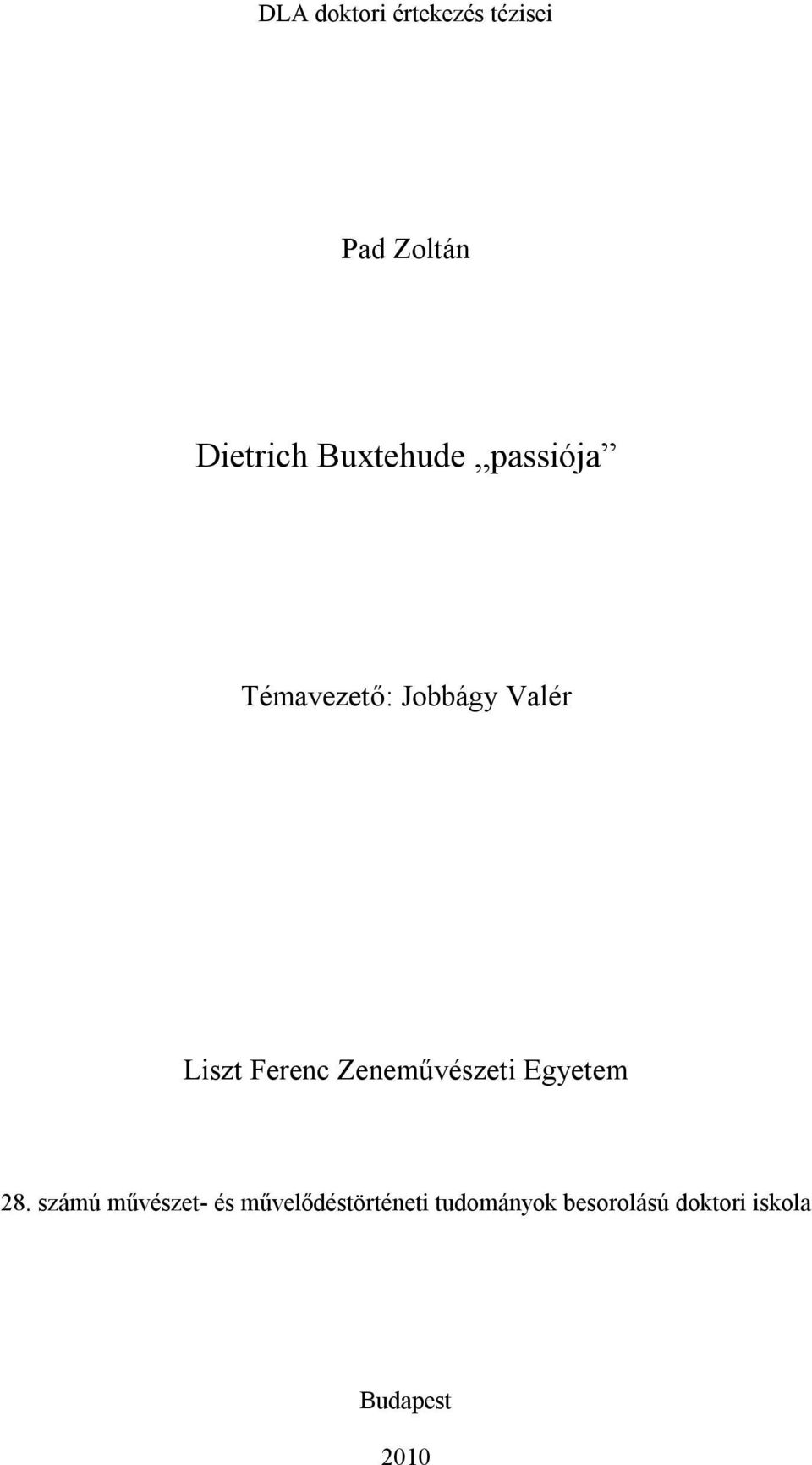 Ferenc Zeneművészeti Egyetem 28.