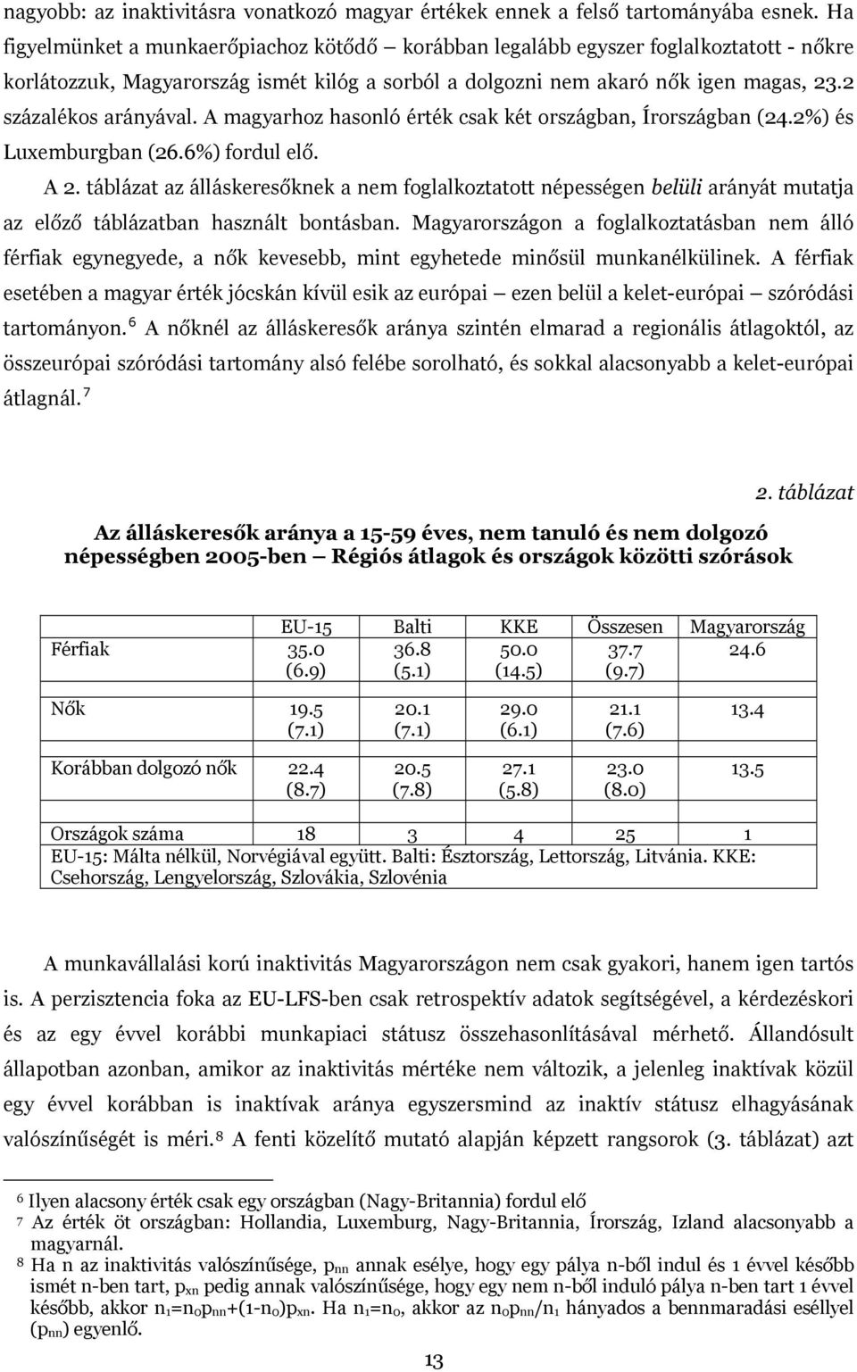 2 százalékos arányával. A magyarhoz hasonló érték csak két országban, Írországban (24.2%) és Luxemburgban (26.6%) fordul elő. A 2.