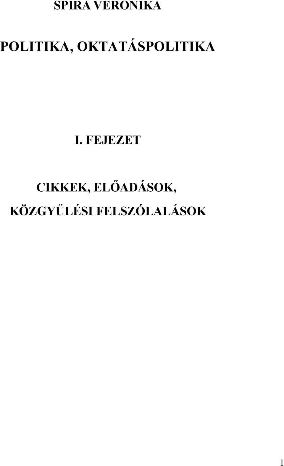 FEJEZET CIKKEK,