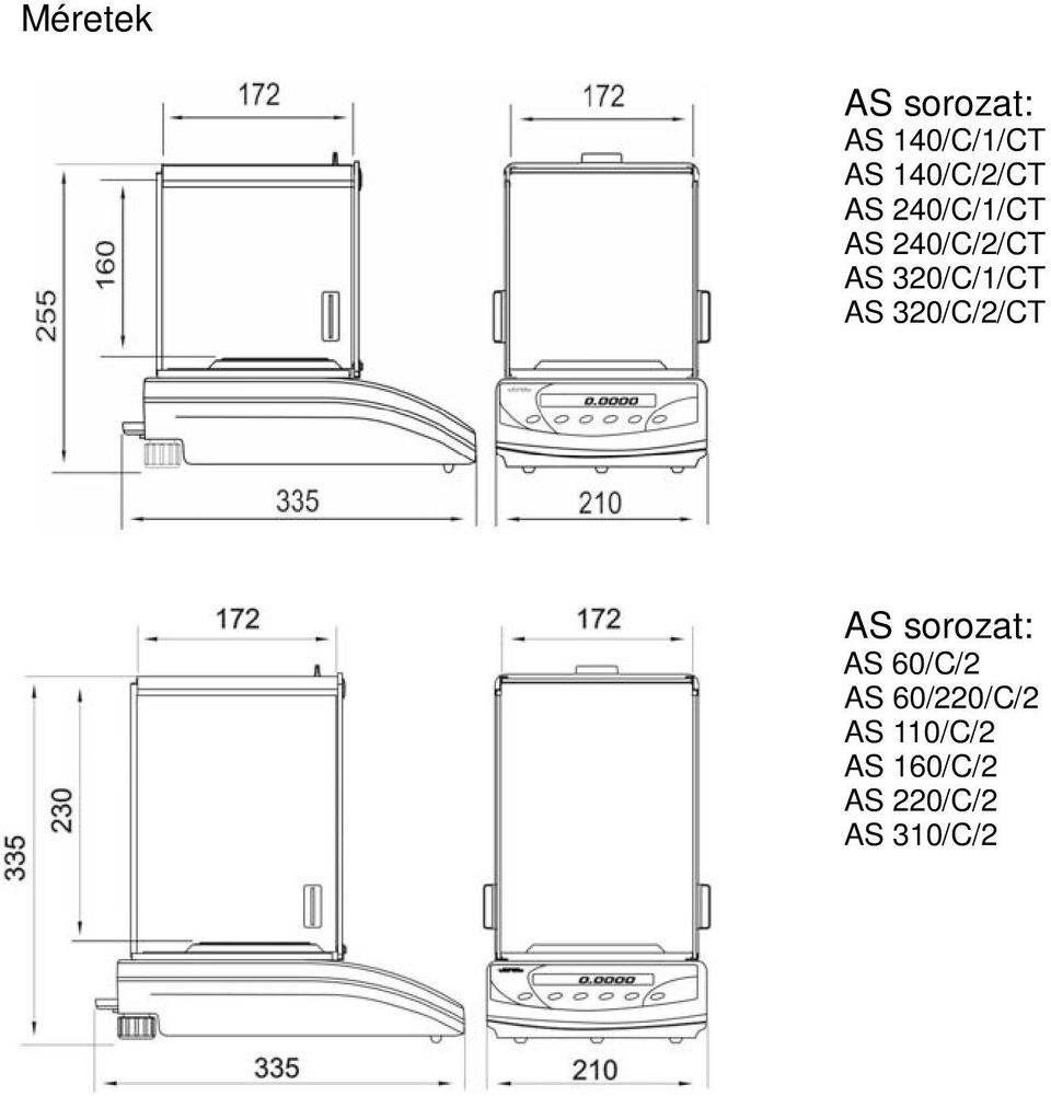 320/C/1/CT AS 320/C/2/CT AS sorozat: AS