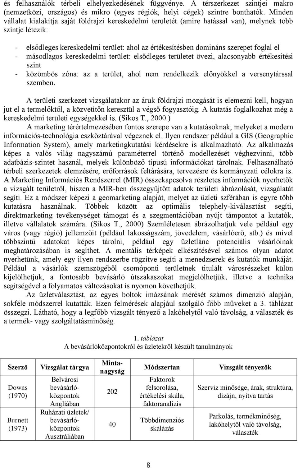 foglal el - másodlagos kereskedelmi terület: elsődleges területet övezi, alacsonyabb értékesítési szint - közömbös zóna: az a terület, ahol nem rendelkezik előnyökkel a versenytárssal szemben.