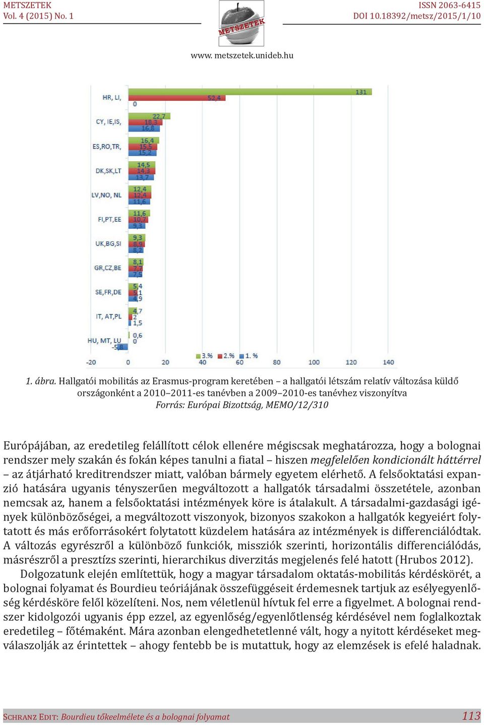 MEMO/12/310 Európájában, az eredetileg felállított célok ellenére mégiscsak meghatározza, hogy a bolognai rendszer mely szakán és fokán képes tanulni a fiatal hiszen megfelelően kondicionált