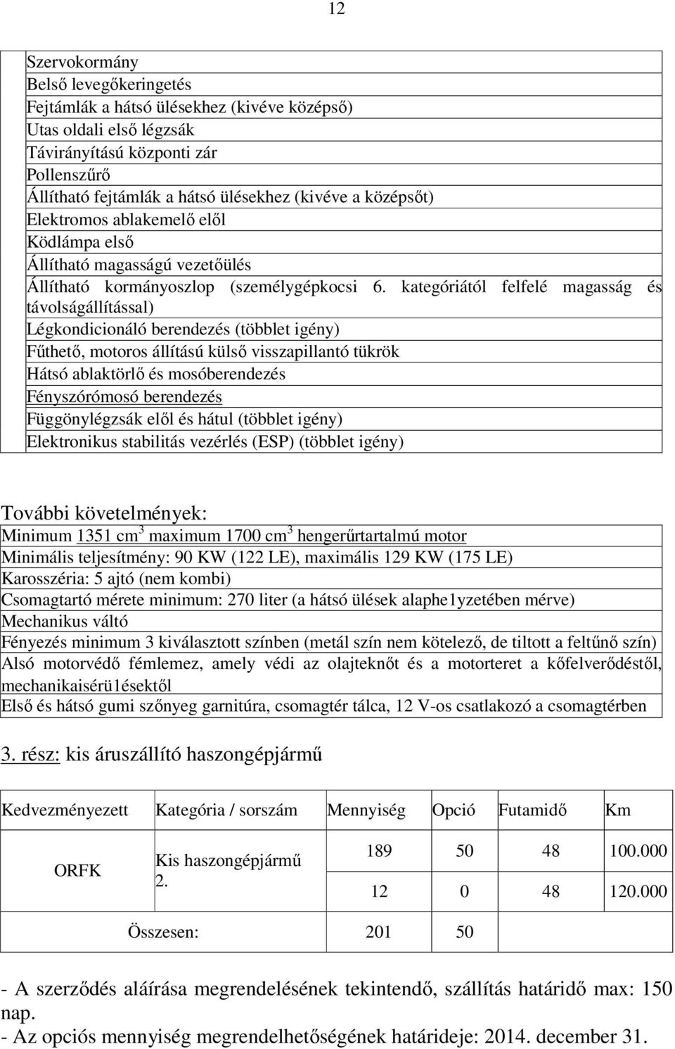 kategóriától felfelé magasság és távolságállítással) Légkondicionáló berendezés (többlet igény) Főthetı, motoros állítású külsı visszapillantó tükrök Hátsó ablaktörlı és mosóberendezés Fényszórómosó