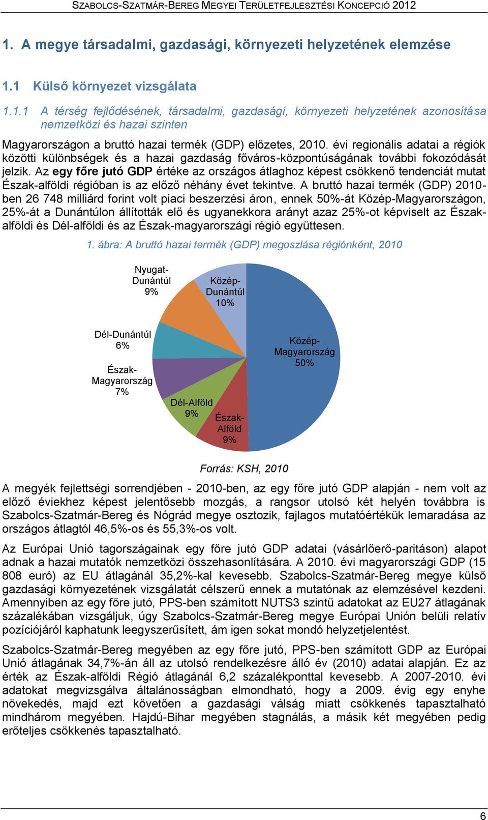 Az egy főre jutó GDP értéke az országos átlaghoz képest csökkenő tendenciát mutat Észak-alföldi régióban is az előző néhány évet tekintve.