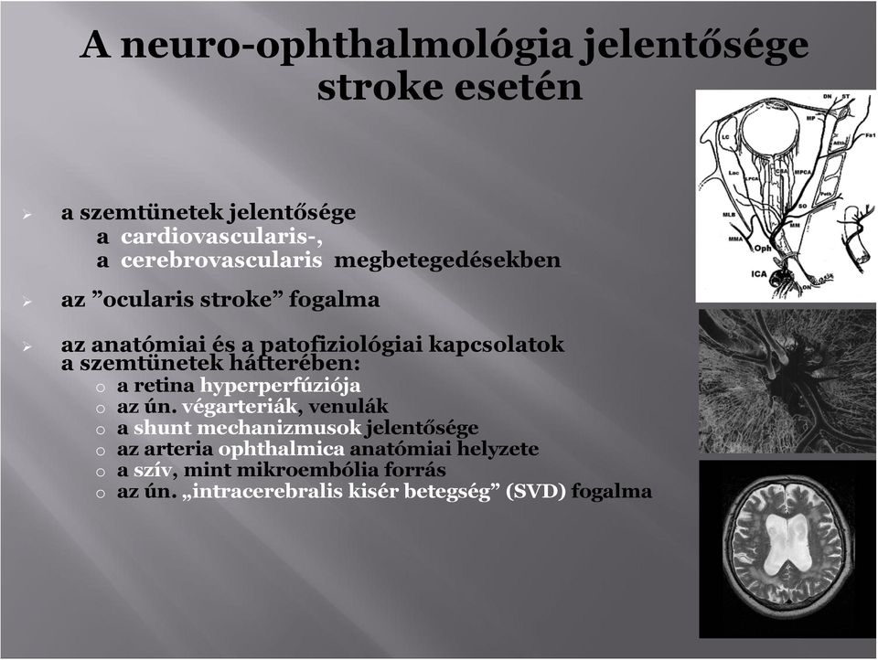 szemtünetek hátterében: a retina hyperperfúziója az ún.