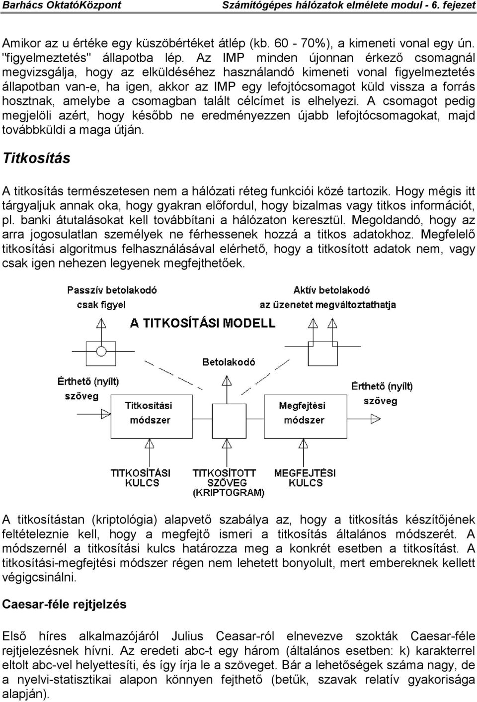 hosztnak, amelybe a csomagban talált célcímet is elhelyezi. A csomagot pedig megjelöli azért, hogy később ne eredményezzen újabb lefojtócsomagokat, majd továbbküldi a maga útján.