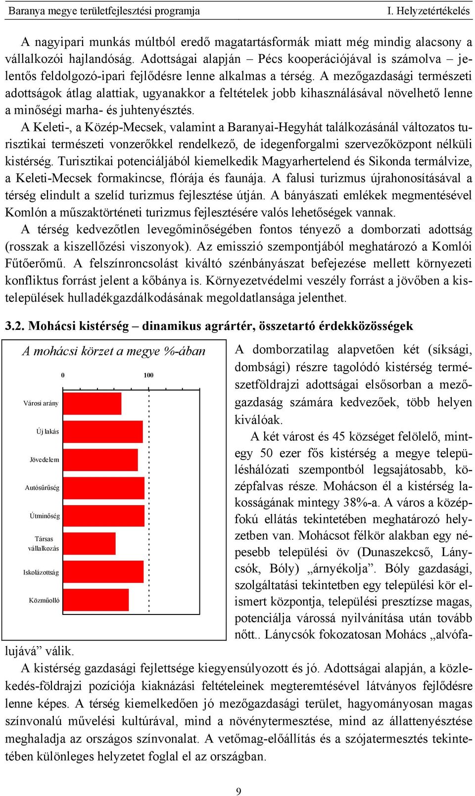 A mezőgazdasági természeti adottságok átlag alattiak, ugyanakkor a feltételek jobb kihasználásával növelhető lenne a minőségi marha- és juhtenyésztés.