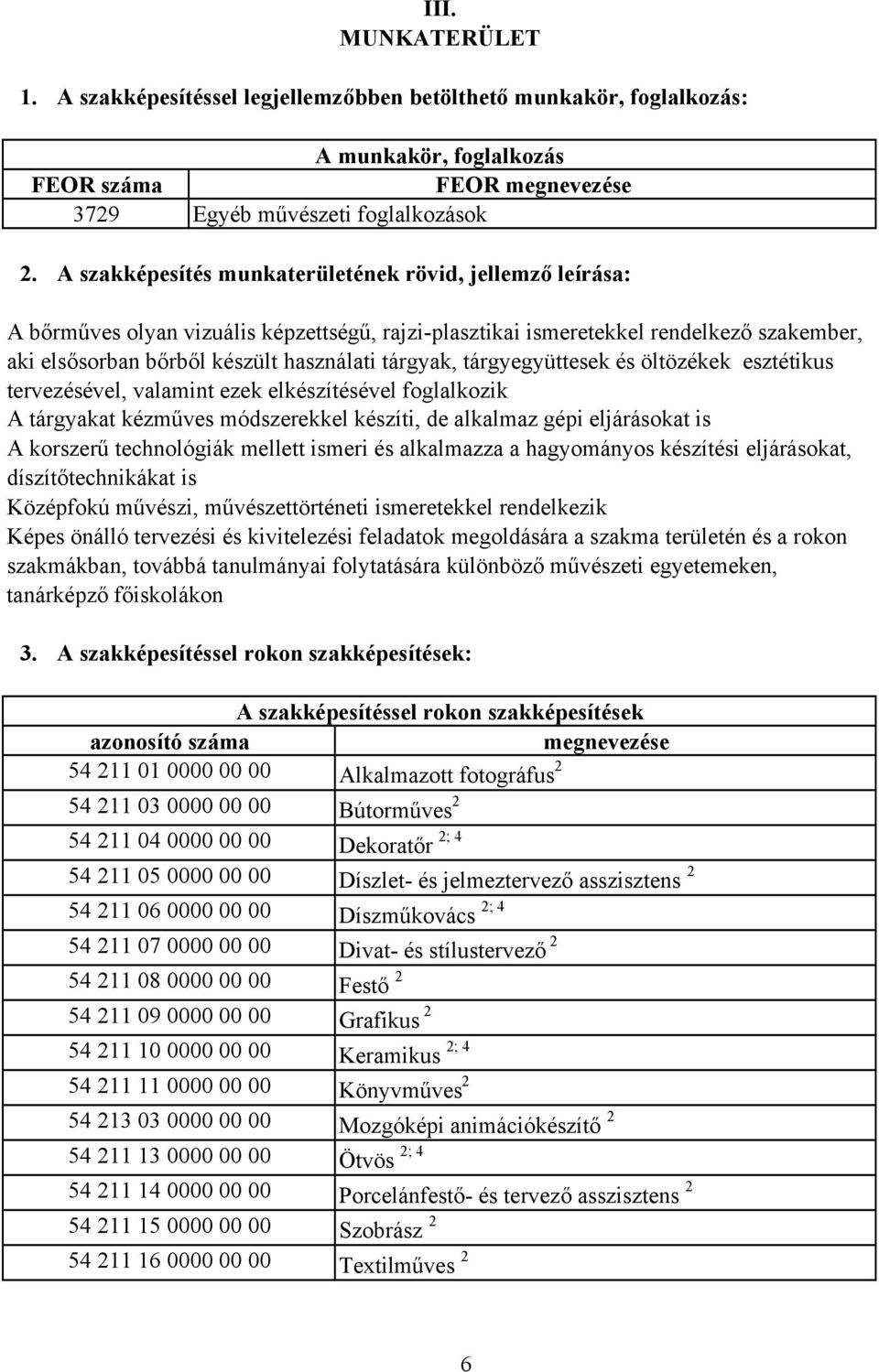 tárgyegyüttesek és öltözékek esztétikus tervezésével, valamint ezek elkészítésével foglalkozik A tárgyakat kézműves módszerekkel készíti, de alkalmaz gépi eljárásokat is A korszerű technológiák