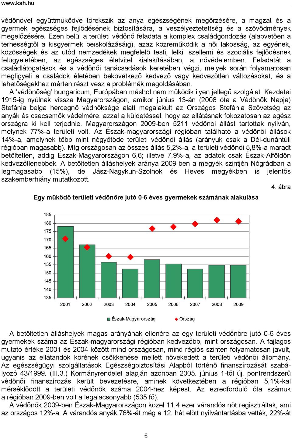 megfelelő testi, lelki, szellemi és szociális fejlődésnek felügyeletében, az egészséges életvitel kialakításában, a nővédelemben.