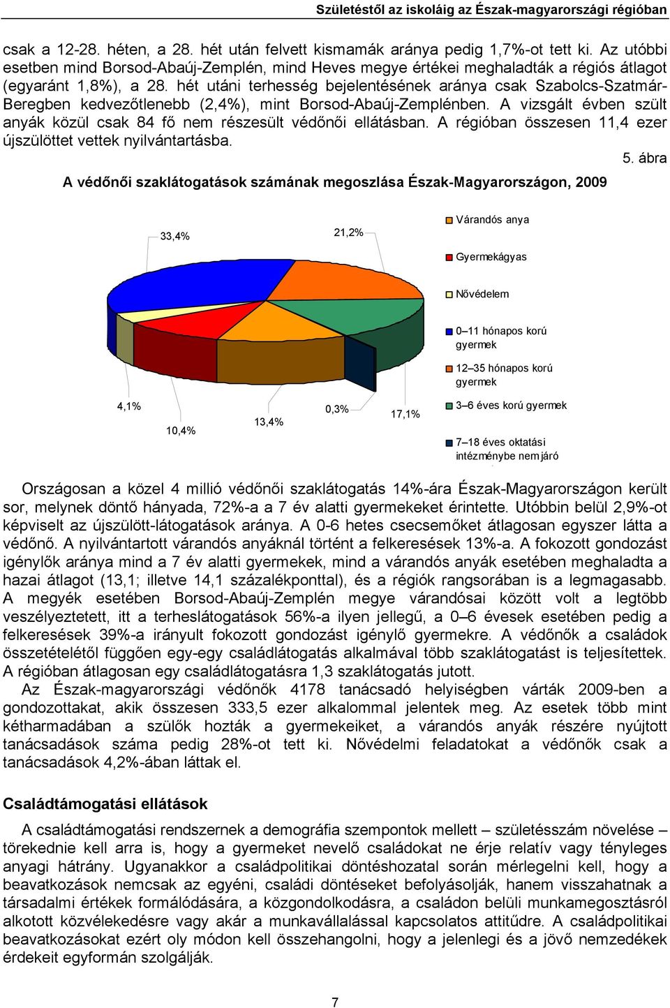 hét utáni terhesség bejelentésének aránya csak Szabolcs-Szatmár- Beregben kedvezőtlenebb (2,4%), mint Borsod-Abaúj-Zemplénben.