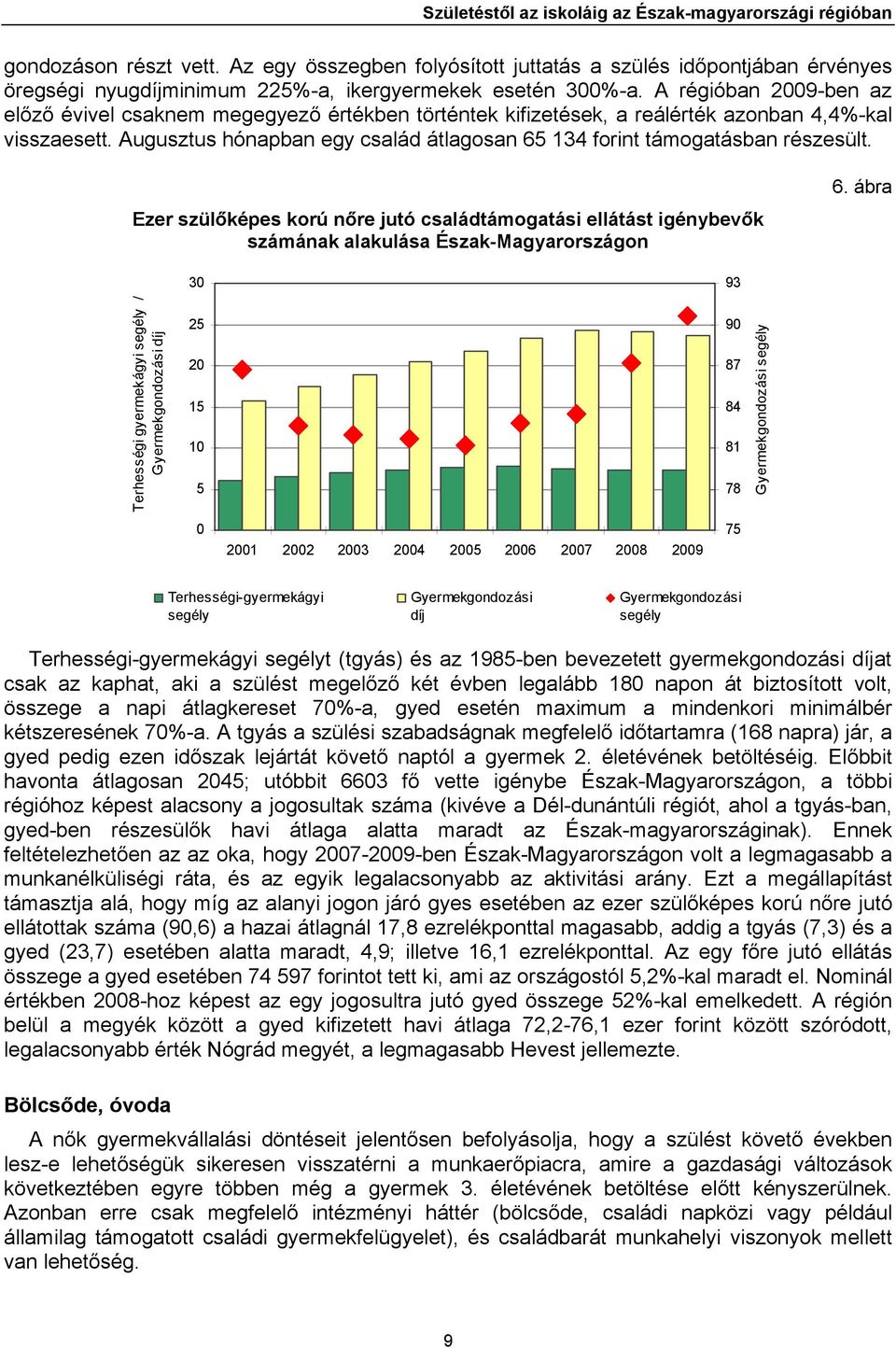 A régióban 2009-ben az előző évivel csaknem megegyező értékben történtek kifizetések, a reálérték azonban 4,4%-kal visszaesett.