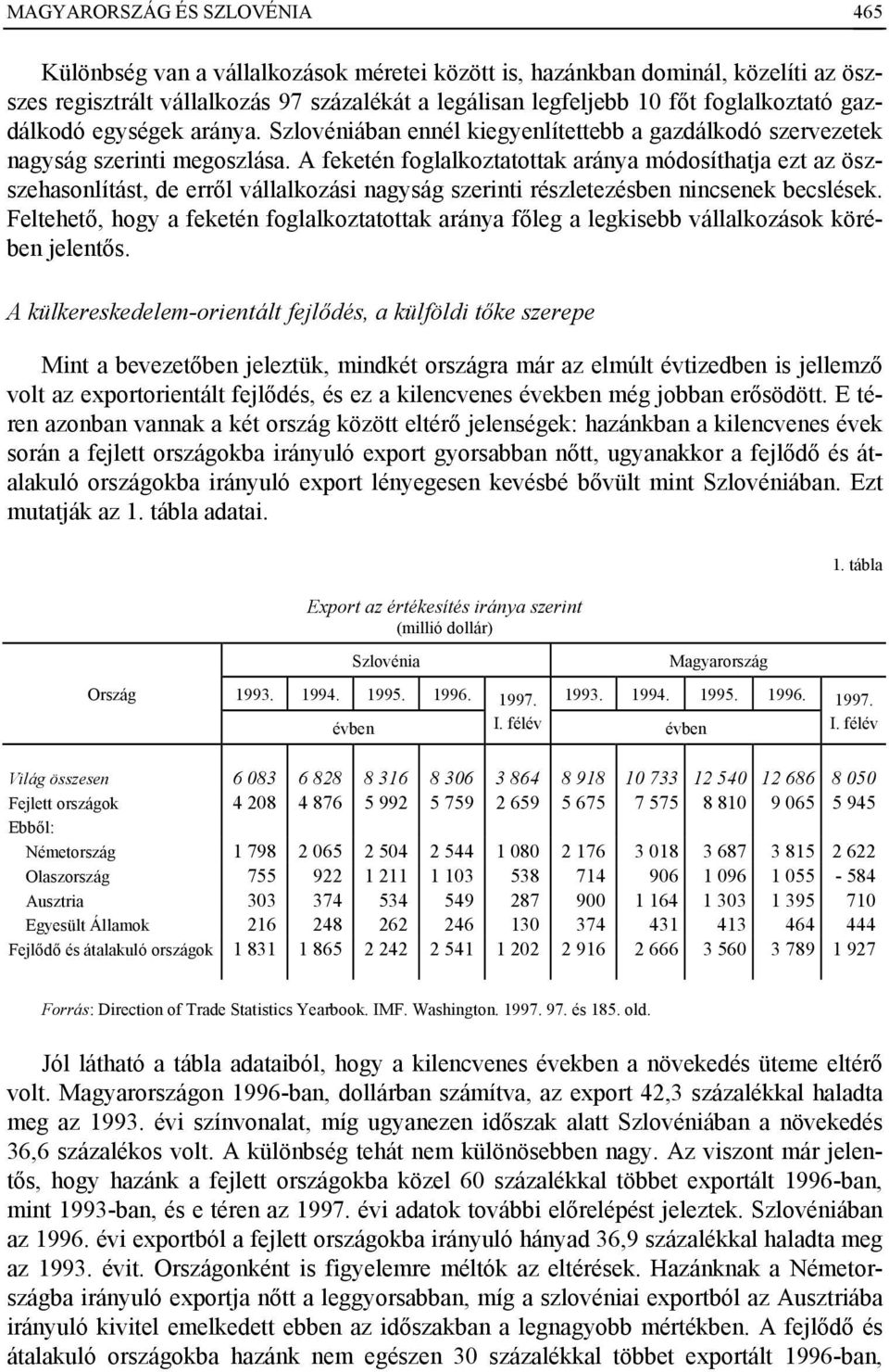 A feketén foglalkoztatottak aránya módosíthatja ezt az öszszehasonlítást, de erről vállalkozási nagyság szerinti részletezésben nincsenek becslések.