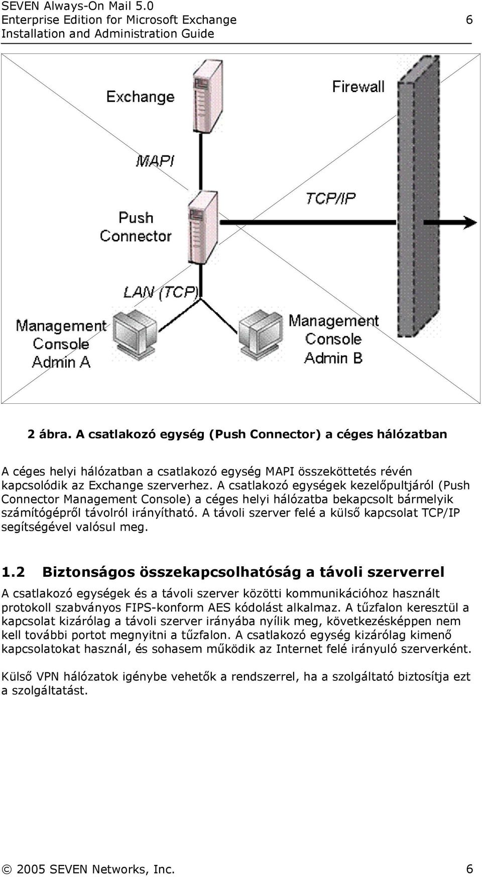 A csatlakozó egységek kezelőpultjáról (Push Connector Management Console) a céges helyi hálózatba bekapcsolt bármelyik számítógépről távolról irányítható.