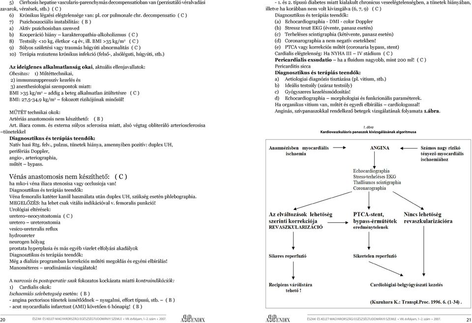 BMI >35 kg/m 2 ( C ) 9) Súlyos születési vagy traumás húgyúti abnormalitás ( C ) 10) Terápia rezisztens krónikus infekció (felső-, alsóléguti, húgyúti, stb.