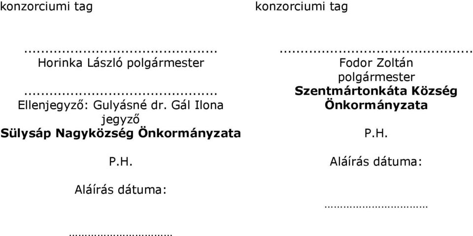 Gál Ilona jegyző Sülysáp