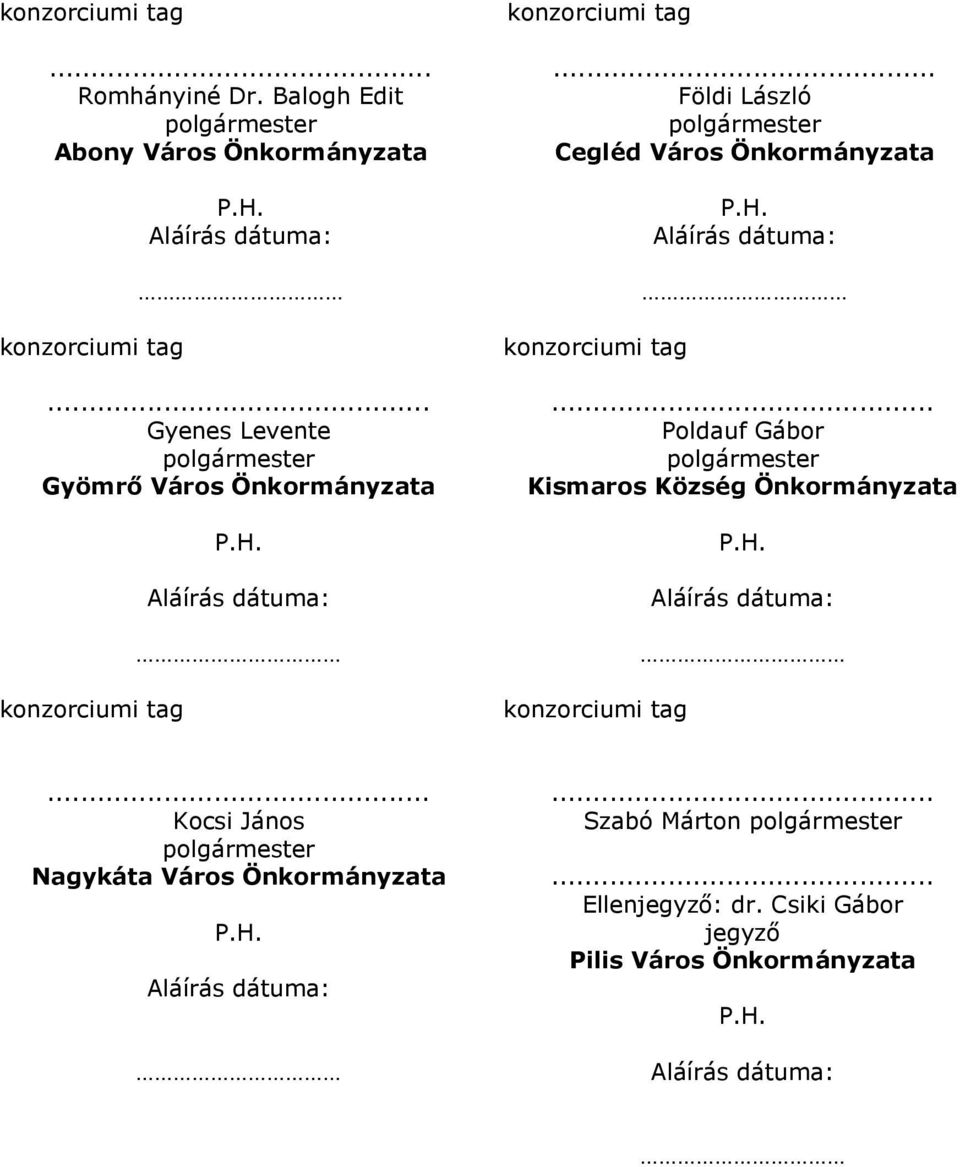 Önkormányzata Földi László Cegléd Város Önkormányzata Poldauf Gábor