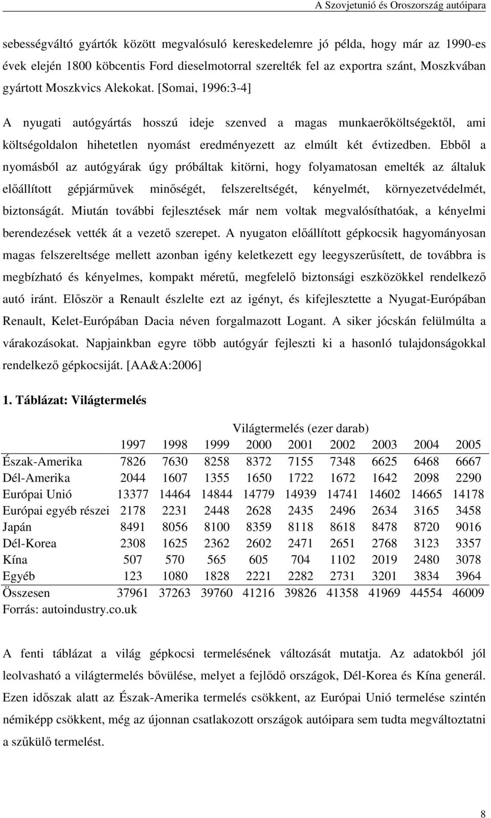 Ebbıl a nyomásból az autógyárak úgy próbáltak kitörni, hogy folyamatosan emelték az általuk elıállított gépjármővek minıségét, felszereltségét, kényelmét, környezetvédelmét, biztonságát.