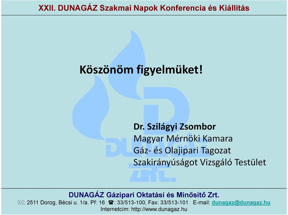 Mérnöki Kamara Gáz- és