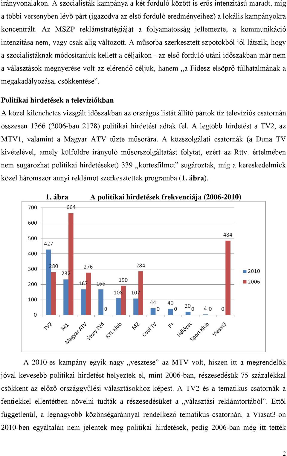 A műsorba szerkesztett szpotokból jól látszik, hogy a szocialistáknak módosítaniuk kellett a céljaikon - az első forduló utáni időszakban már nem a választások megnyerése volt az elérendő céljuk,