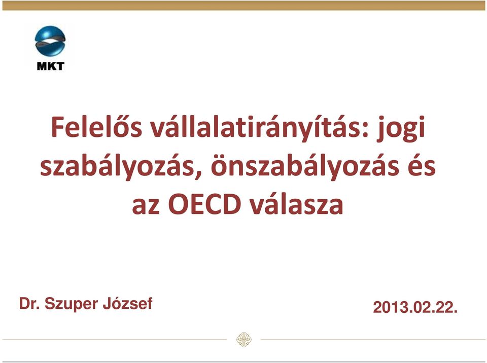 önszabályozás és az OECD