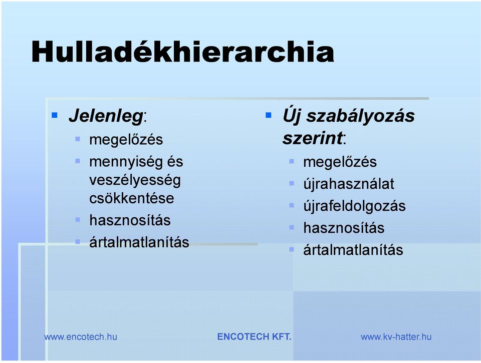 ártalmatlanítás Új szabályozás szerint: