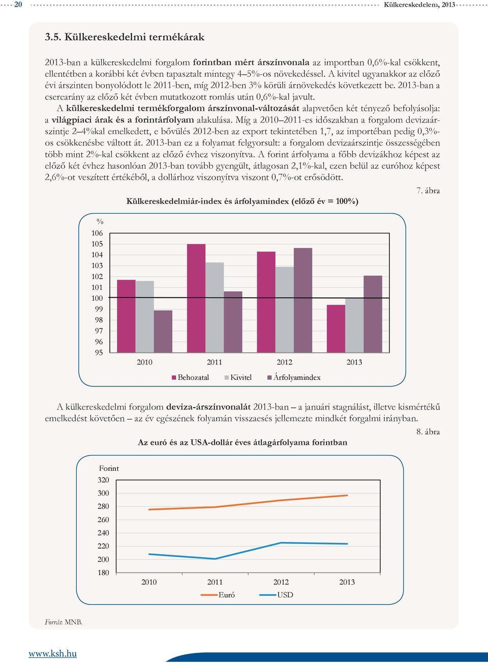 A kivitel ugyanakkor az előző évi árszinten bonyolódott le 2011-ben, míg 2012-ben 3% körüli árnövekedés következett be.