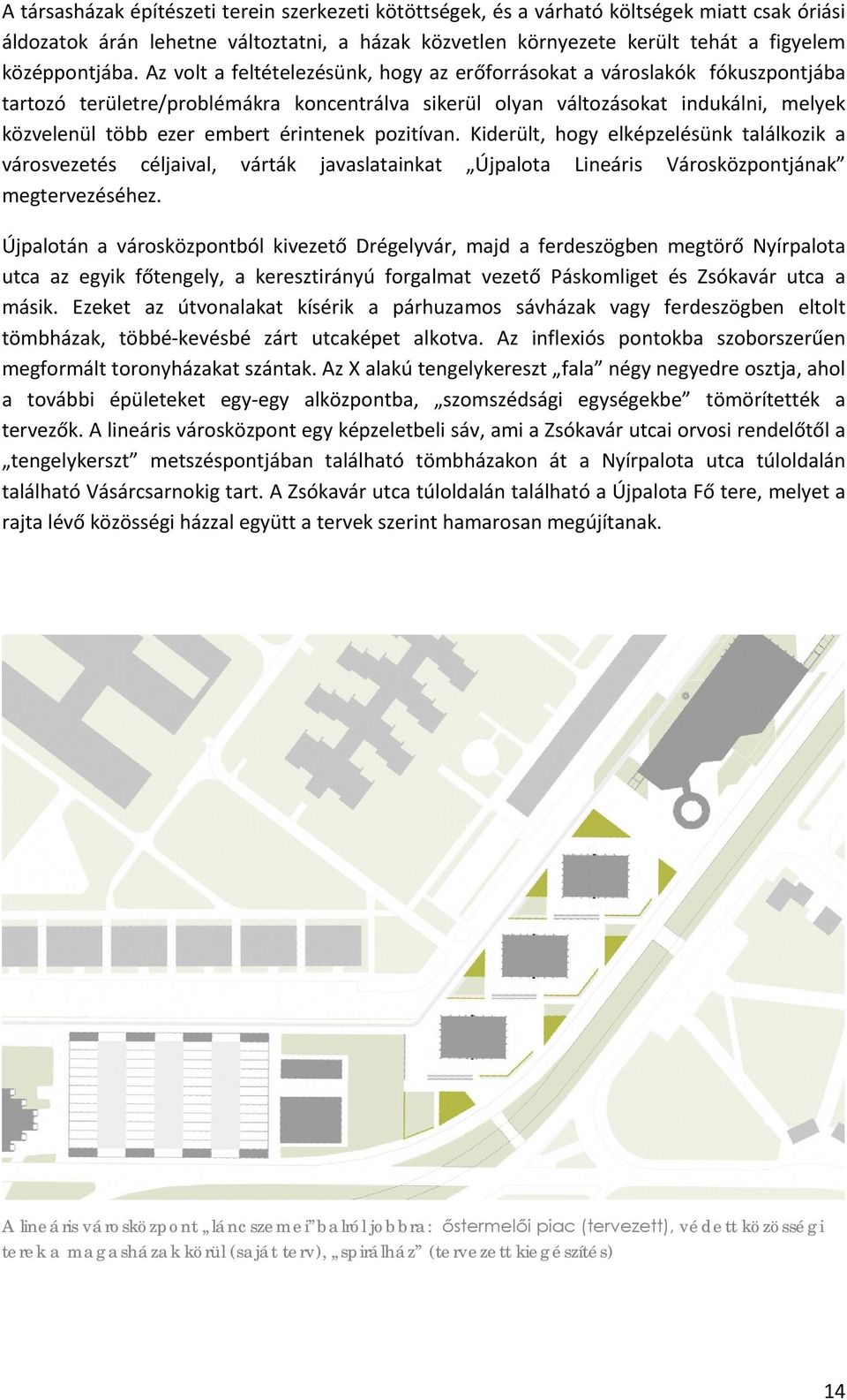 érintenek pozitívan. Kiderült, hogy elképzelésünk találkozik a városvezetés céljaival, várták javaslatainkat Újpalota Lineáris Városközpontjának megtervezéséhez.