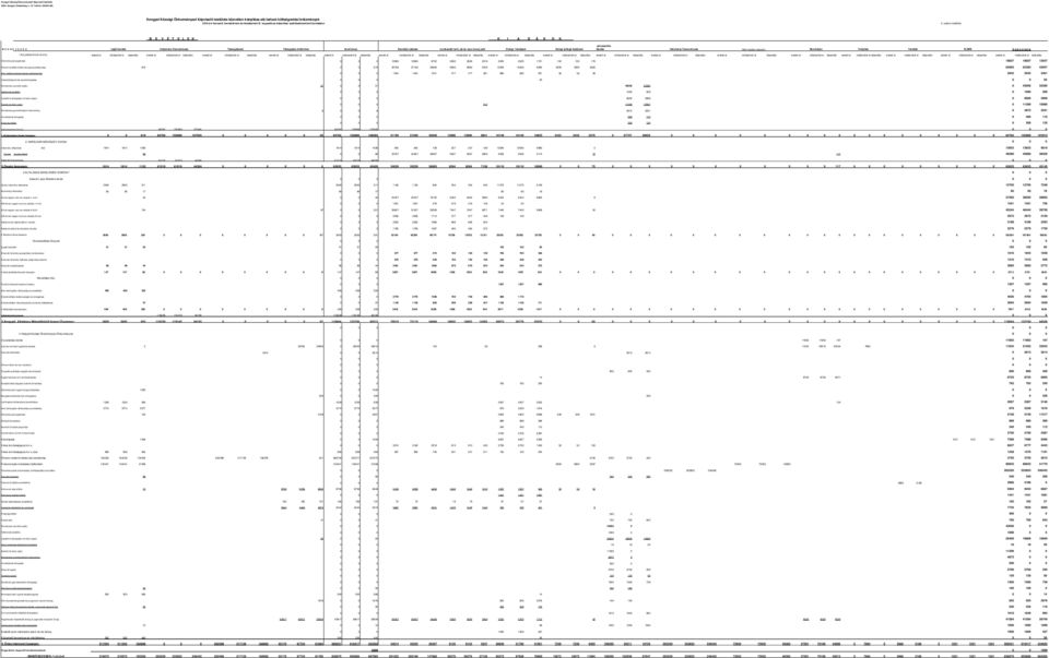 negyedéves teljesítése szakfeladatonkéntibontásban 2. számú melléklet B E V É T E L E K K I A D Á S O K M E G N E V E Z É S saját bevétel Intézmény finanszírozás Támogatások Támogatás értékű bev.