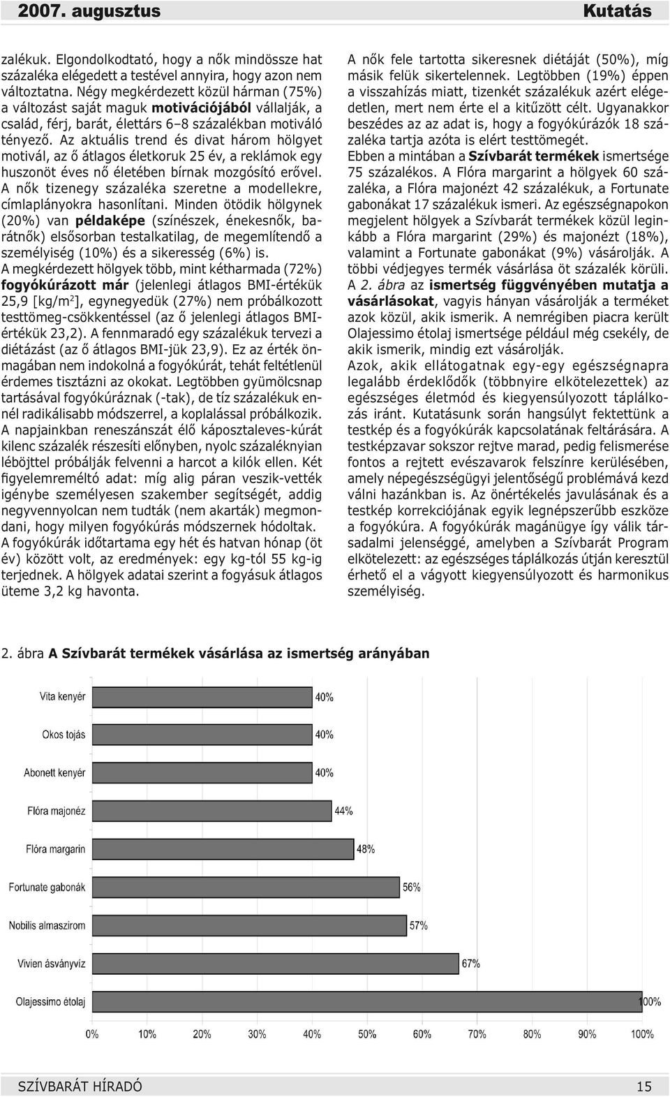 Az aktuális trend és divat három hölgyet motivál, az ő átlagos életkoruk 25 év, a reklámok egy huszonöt éves nő életében bírnak mozgósító erővel.