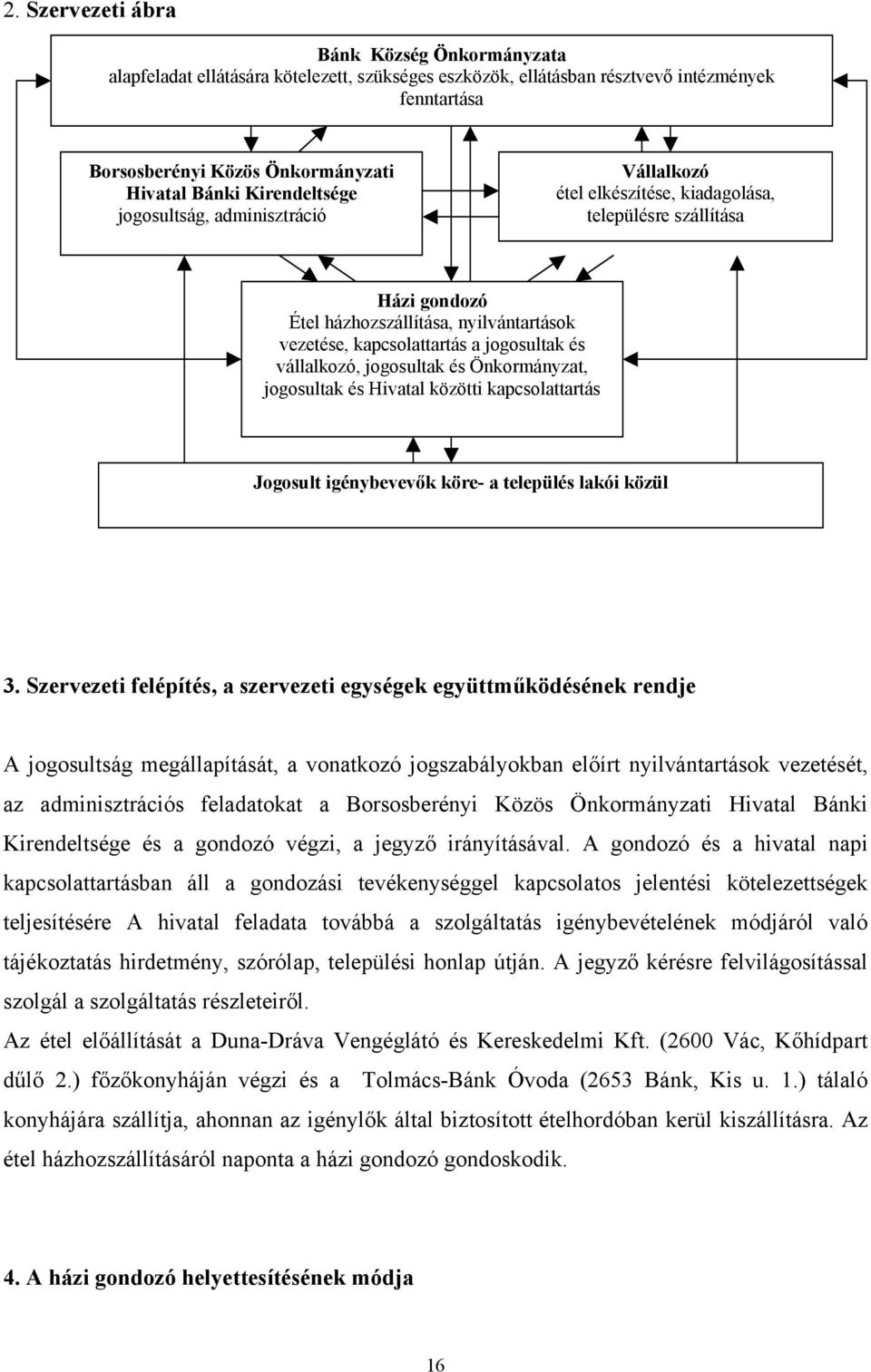 és vállalkozó, jogosultak és Önkormányzat, jogosultak és Hivatal közötti kapcsolattartás Jogosult igénybevevők köre- a település lakói közül 3.