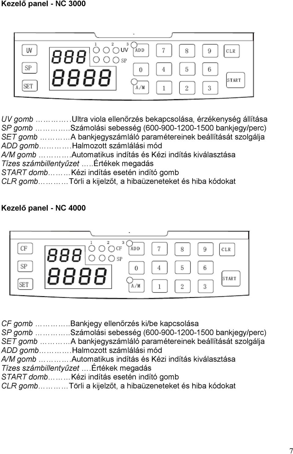 automatikus indítás és Kézi indítás kiválasztása Tízes számbillentyűzet.