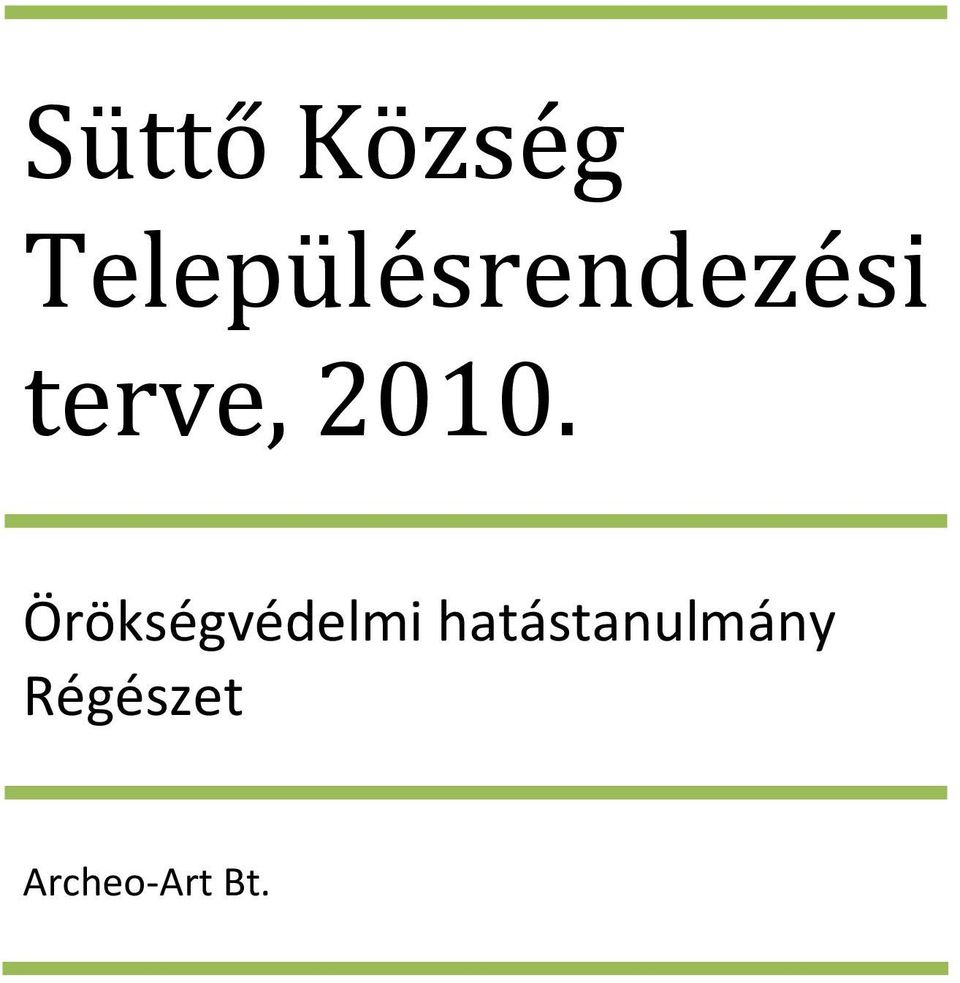 terve, 2010.