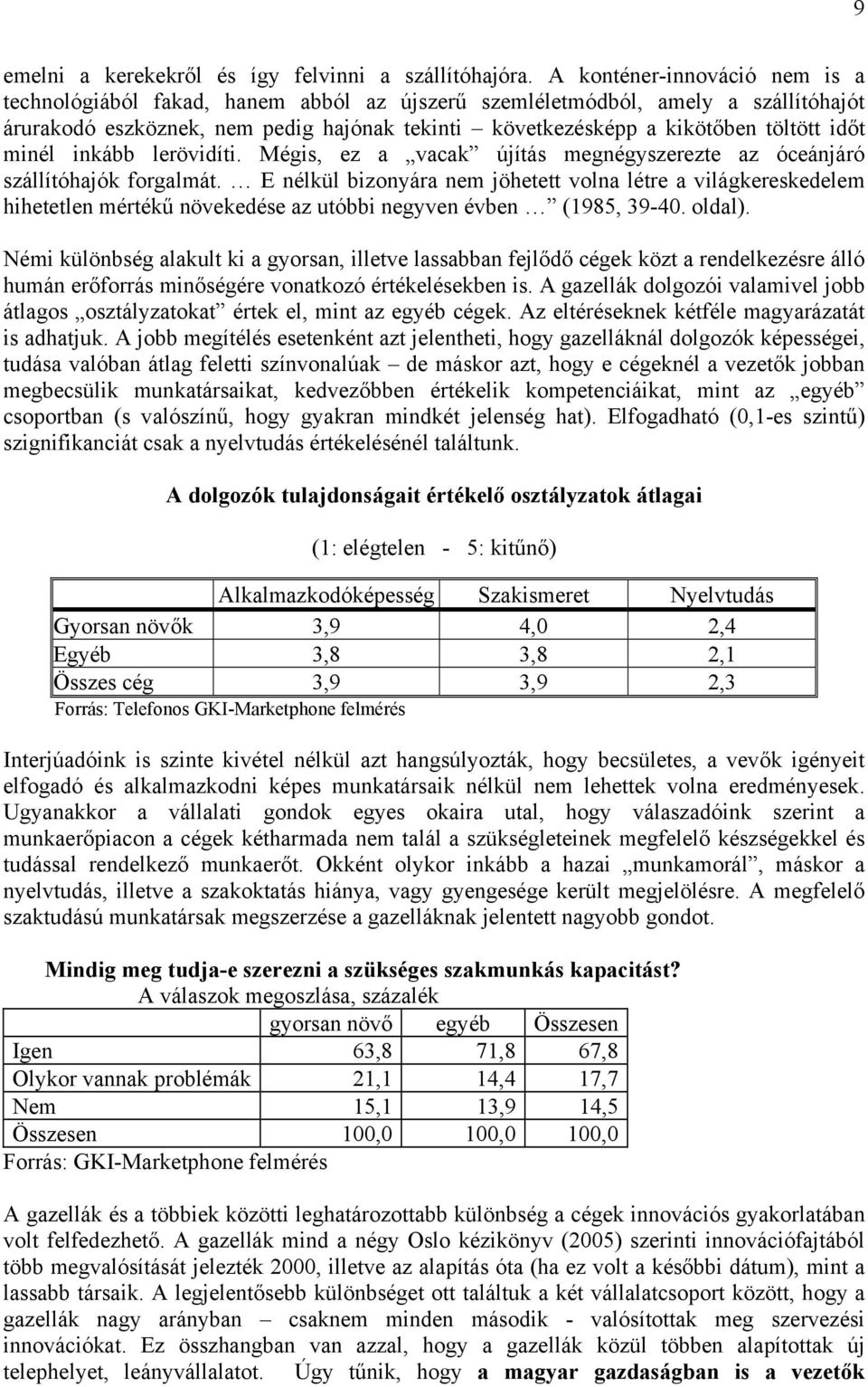 időt minél inkább lerövidíti. Mégis, ez a vacak újítás megnégyszerezte az óceánjáró szállítóhajók forgalmát.