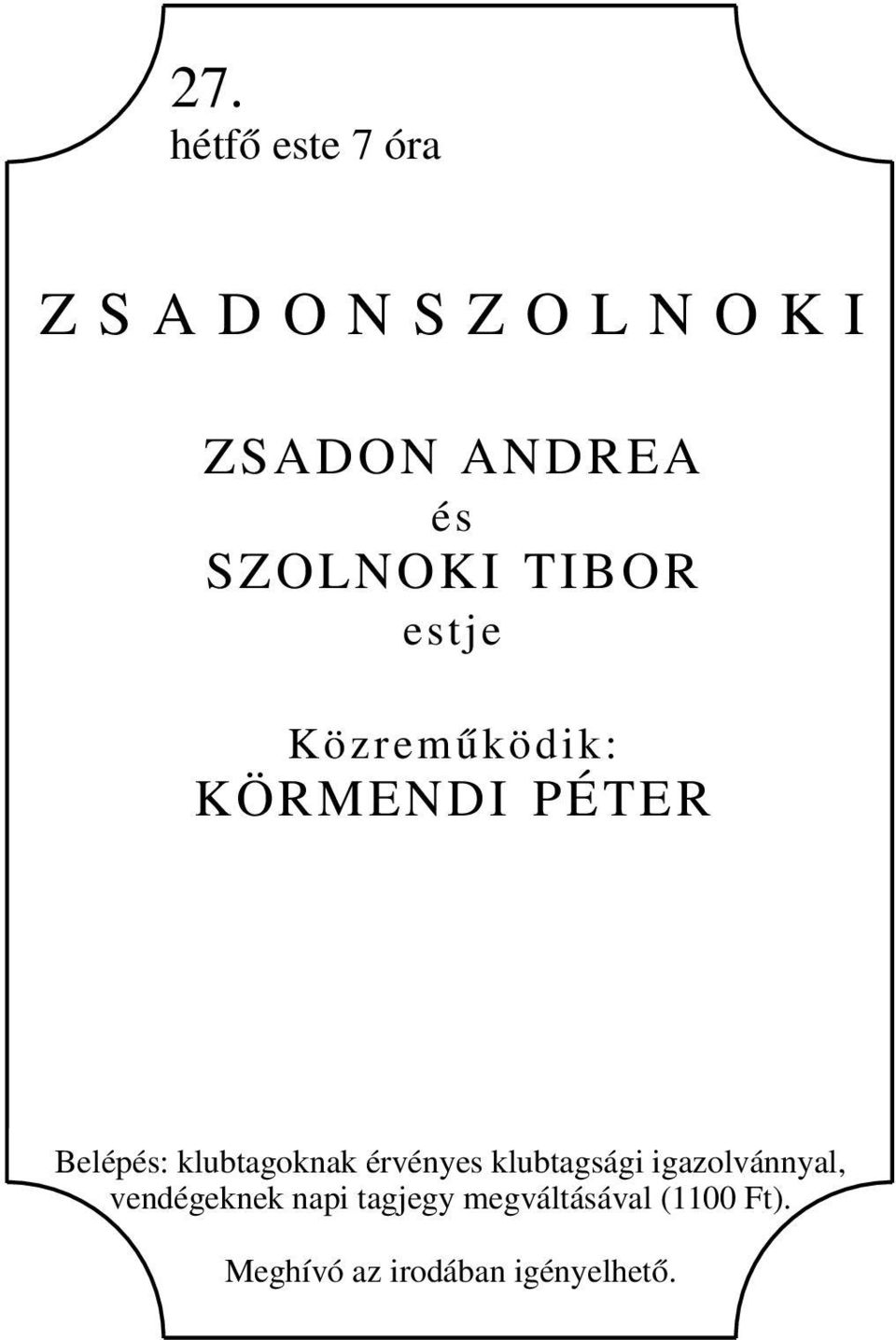 ANDREA és SZOLNOKI TIBOR