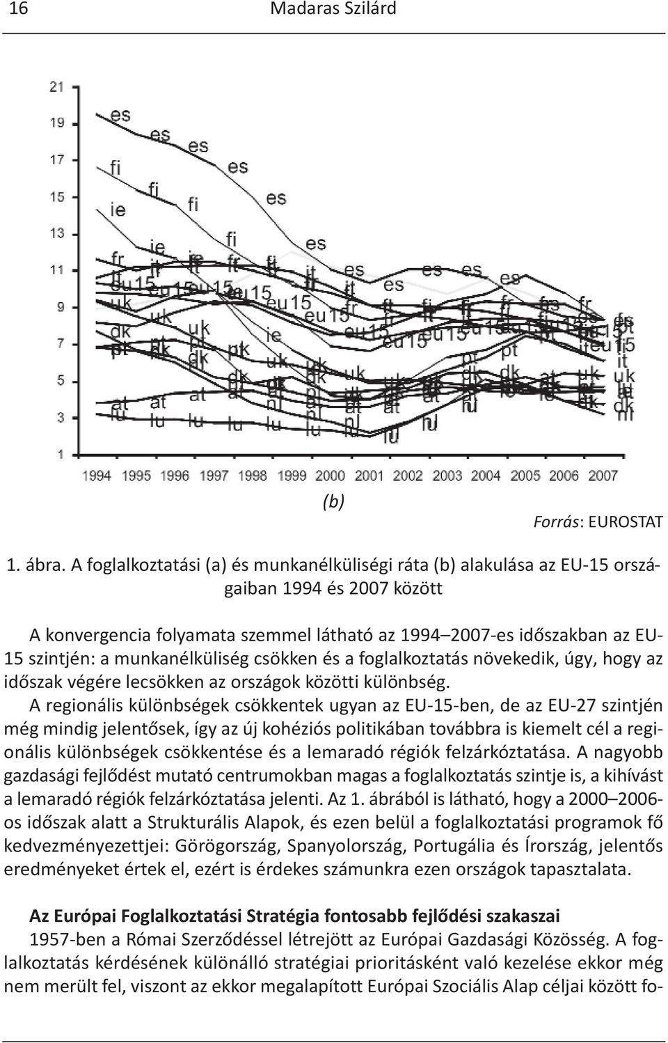 munkanélküliség csökken és a foglalkoztatás növekedik, úgy, hogy az időszak végére lecsökken az országok közötti különbség.