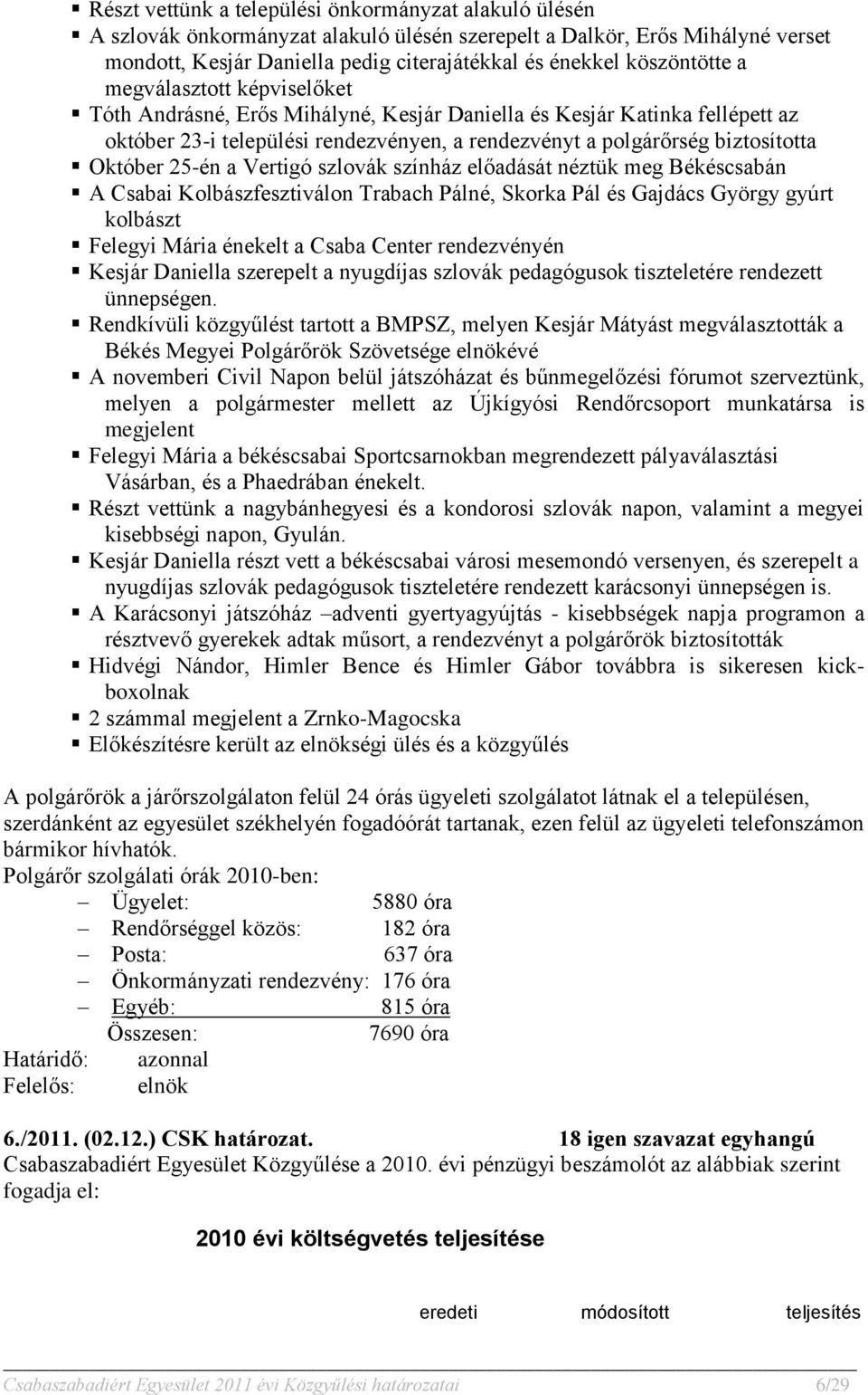 Október 25-én a Vertigó szlovák színház előadását néztük meg Békéscsabán A Csabai Kolbászfesztiválon Trabach Pálné, Skorka Pál és Gajdács György gyúrt kolbászt Felegyi Mária énekelt a Csaba Center