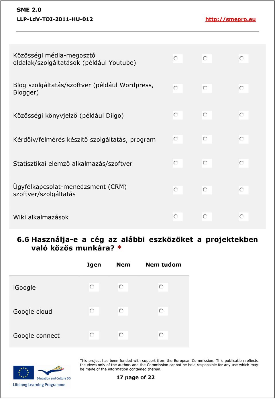 alkalmazás/szoftver Ügyfélkapcsolat-menedzsment (CRM) szoftver/szolgáltatás Wiki alkalmazások 6.