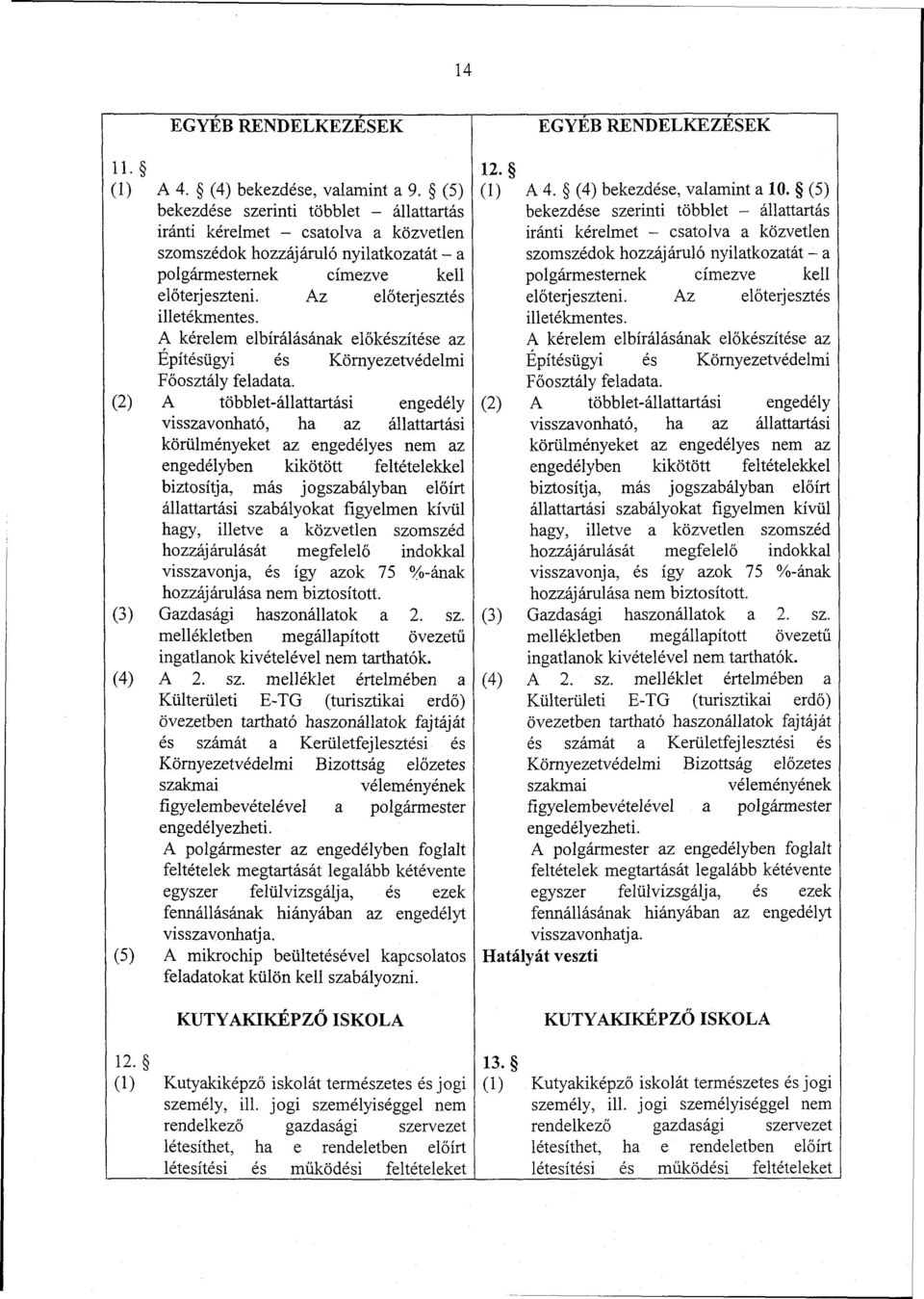 Az előterjesztés illetékmentes. A kérelem elbírálásának előkészítése az Építésügyi és Környezetvédelmi Főosztály feladata.